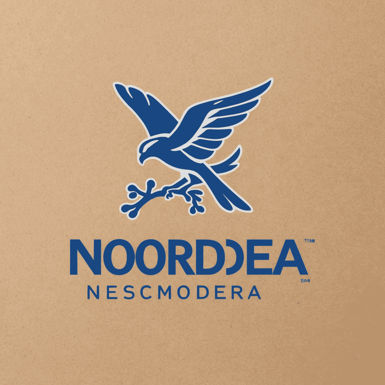 Nordea logo - sinivalkoinen logo, jossa on Nordean nimi ja symboli